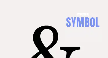 The Allure of the Ampersand: Unveiling the Meaning Behind this Iconic Symbol