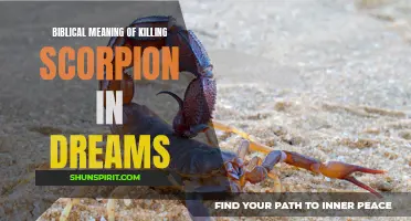 The symbolic interpretation of killing a scorpion in biblical dreams