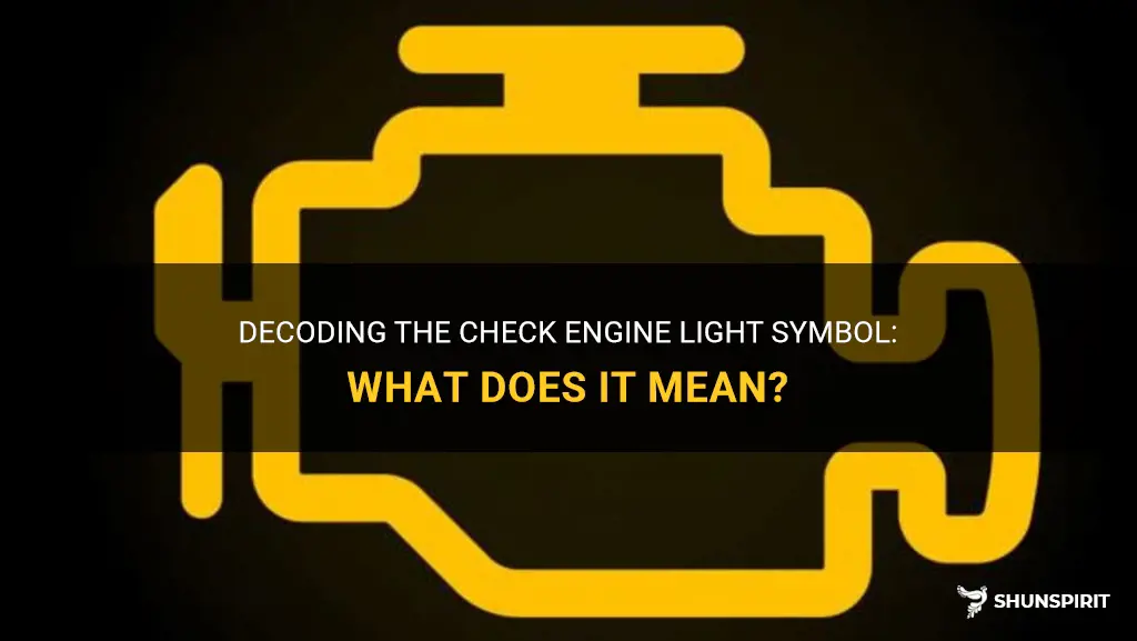 check engine light symbol meaning