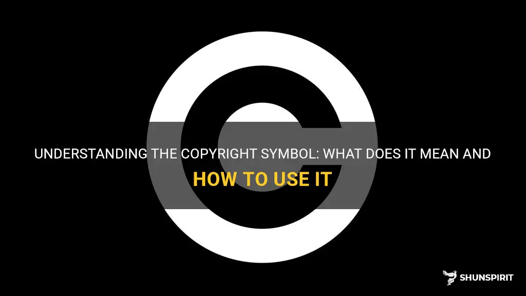 copyright symbol meaning