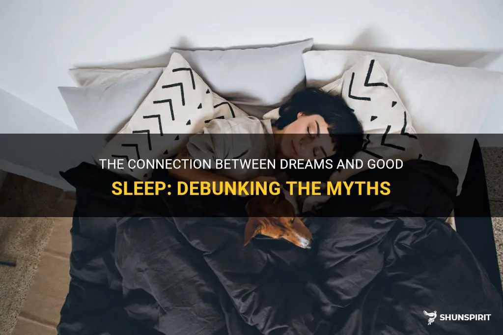 do dreams mean good sleep