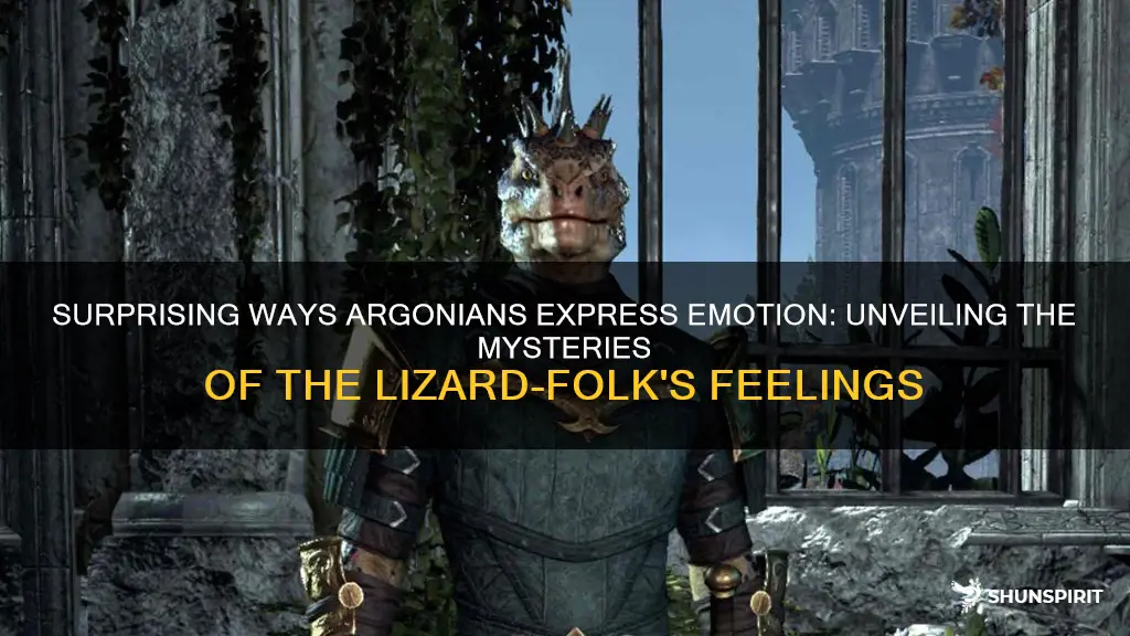 how do argonians show emotion