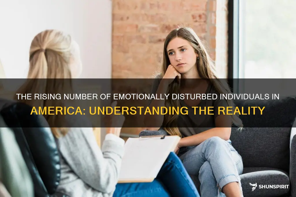 how many emotionally disturbed people exist in america
