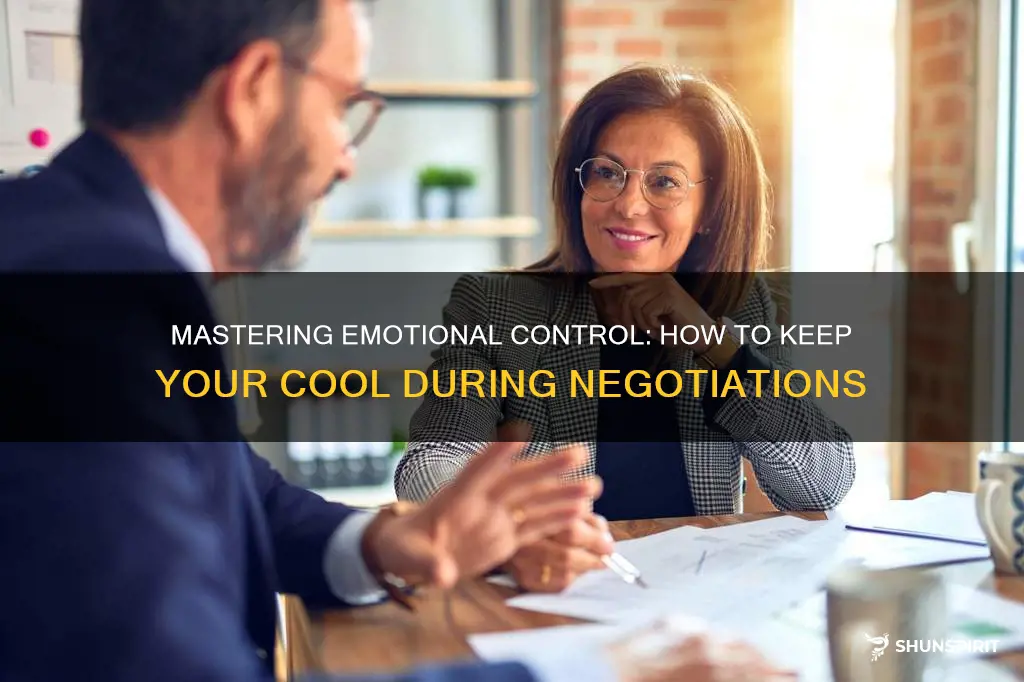 how not to show emotion during a negotiation