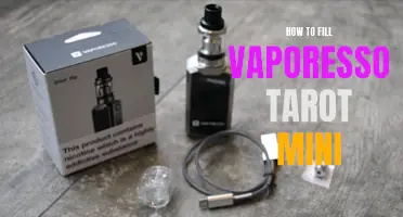 A Step-by-Step Guide on How to Fill Your Vaporesso Tarot Mini