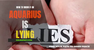 Signs of Deception: How to Spot If an Aquarius is Lying