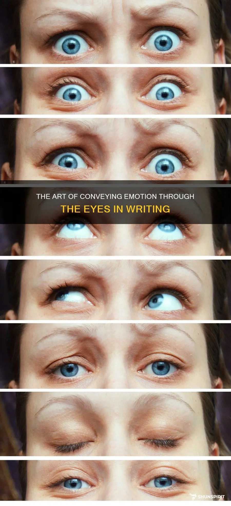 how to show emotion in the eyes in writing