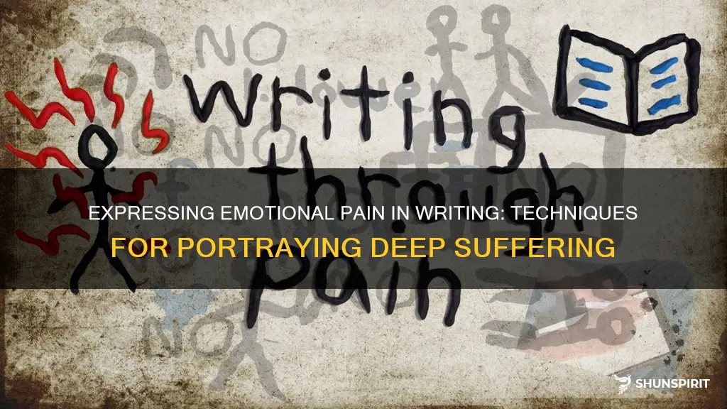 how to show emotional pain in writing