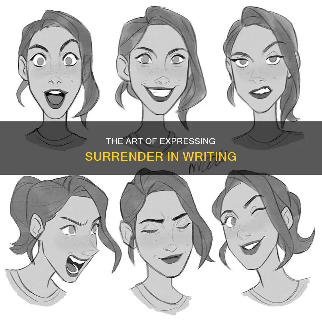 how to show the emotion surrender in writing