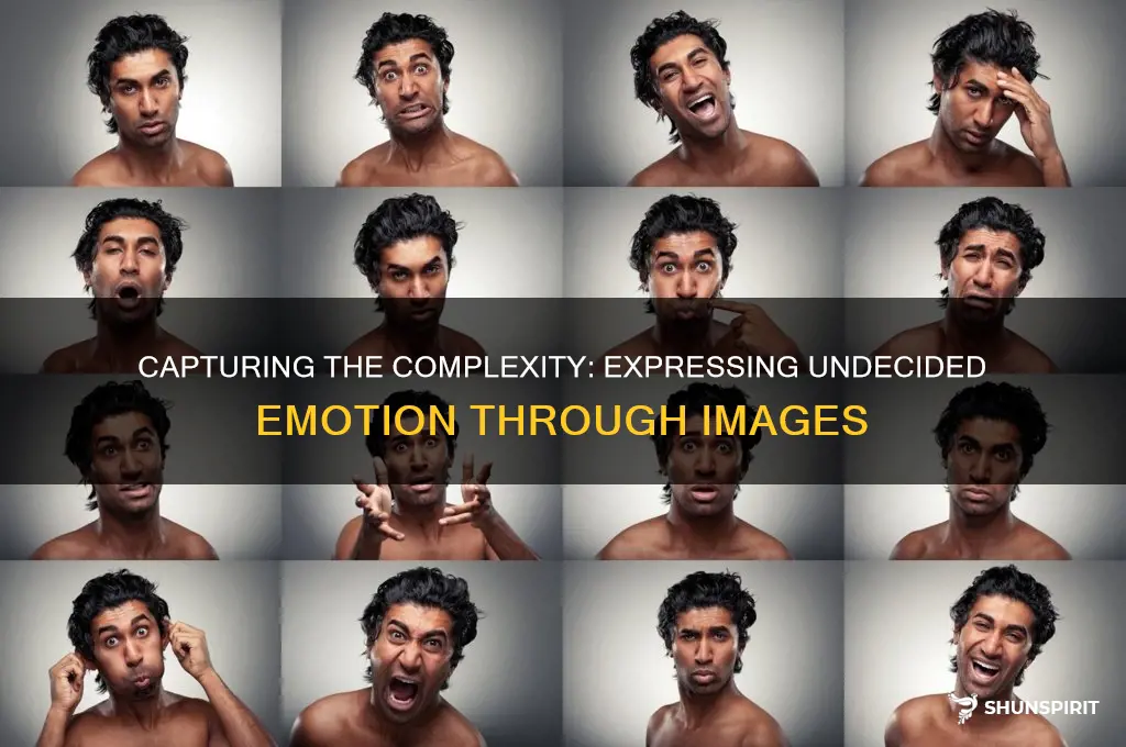 how to show undecided emotion in an image