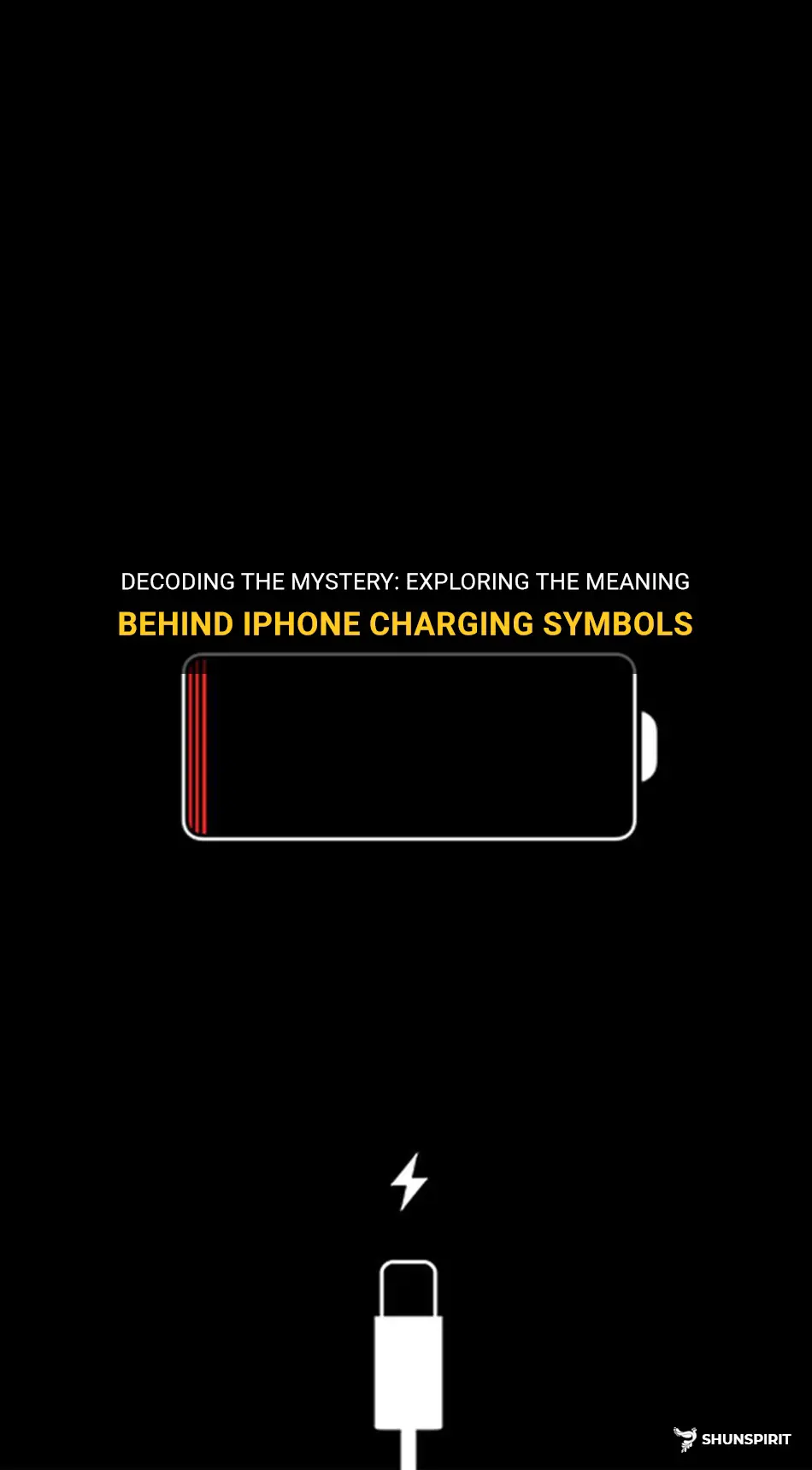 iphone charging symbols meaning
