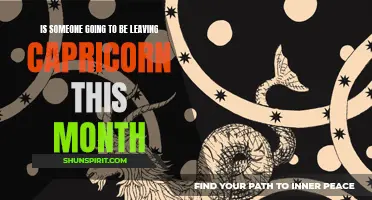 Anticipating a Departure: Will Capricorn Bid Farewell This Month?