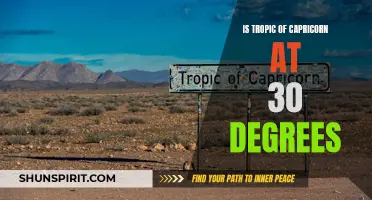 The Tropic of Capricorn: An Exploration of Its Latitude at 30 Degrees