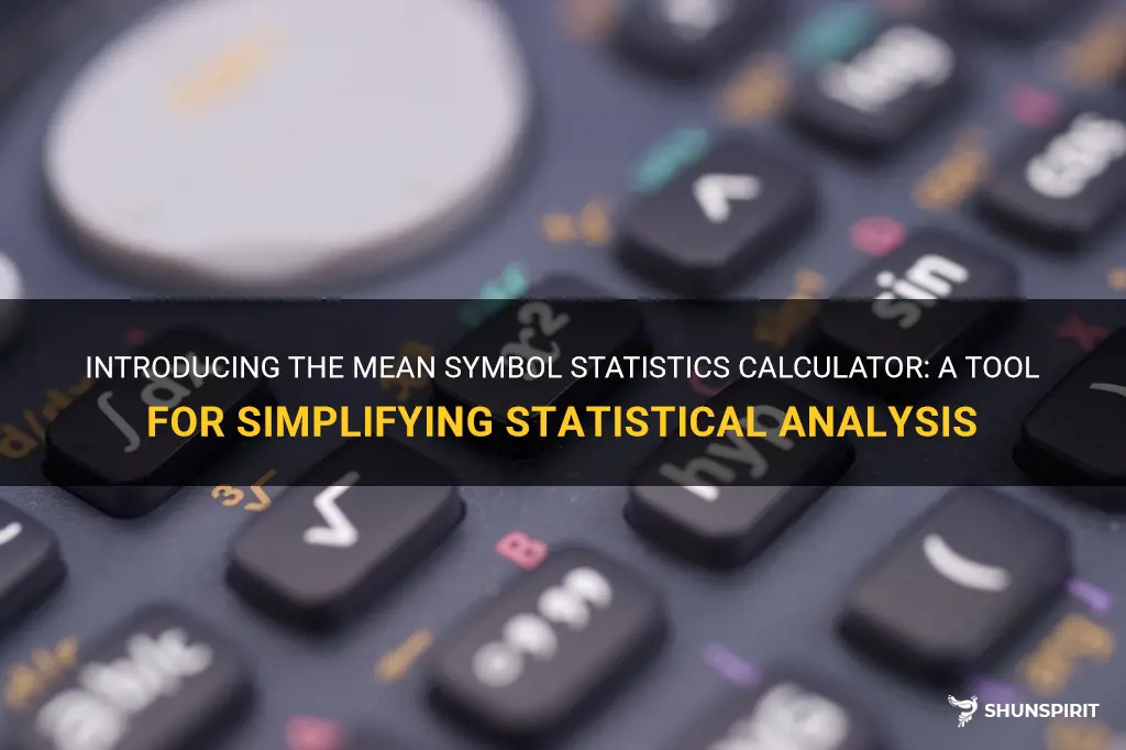 mean symbol statistics calculator