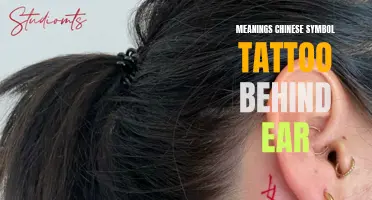 The Hidden Meanings of Chinese Symbol Tattoos Behind the Ear