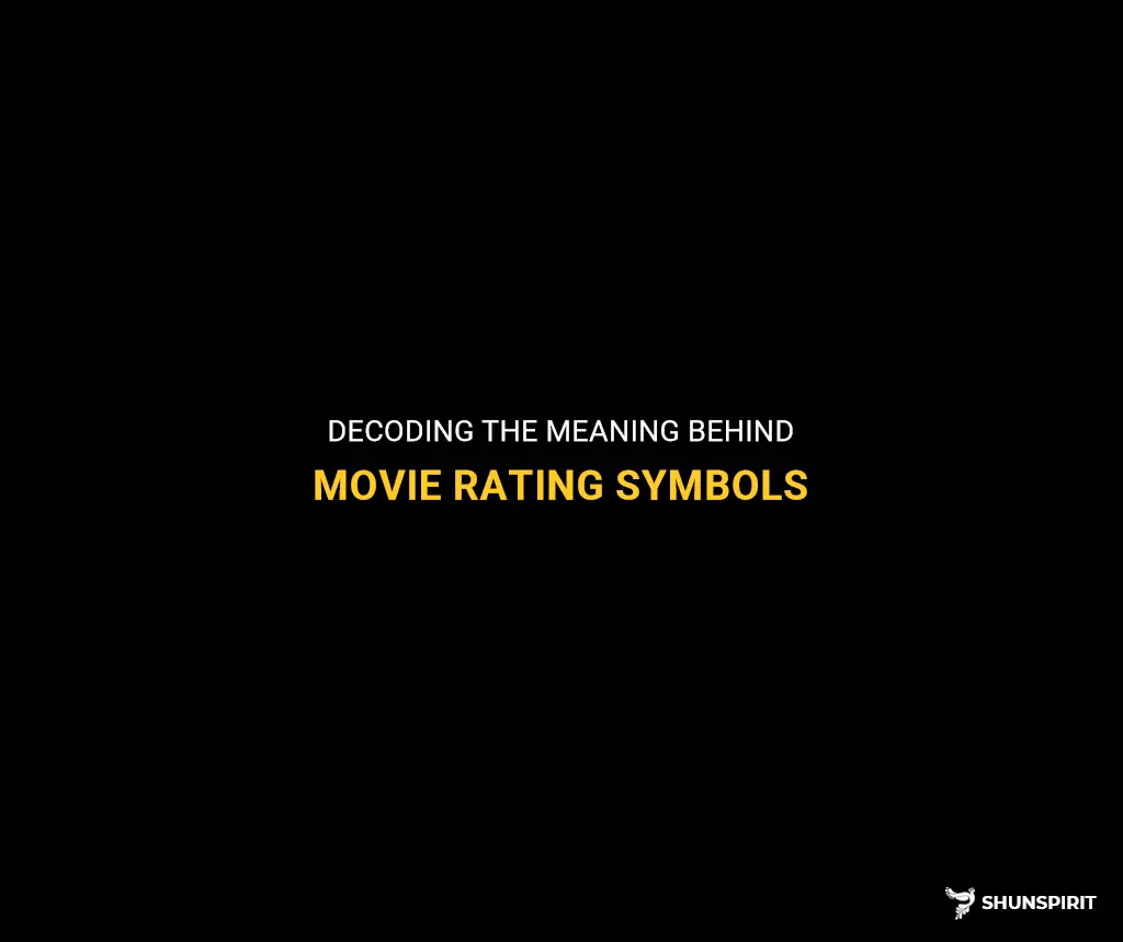 what do the movie review symbols mean