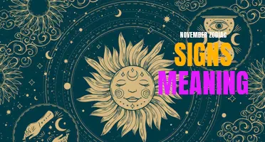The Hidden Meanings Behind November Zodiac Signs