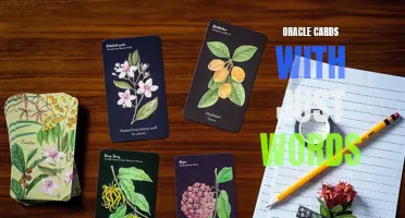 Exploring the Power of Oracle Cards: Unlocking the Magic of Word-Based Decks
