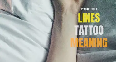 Decoding the Hidden Meanings Behind the Symbolic Three Lines Tattoo