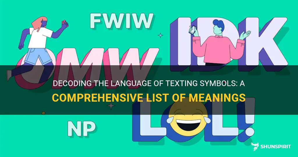 texting symbols list and meanings