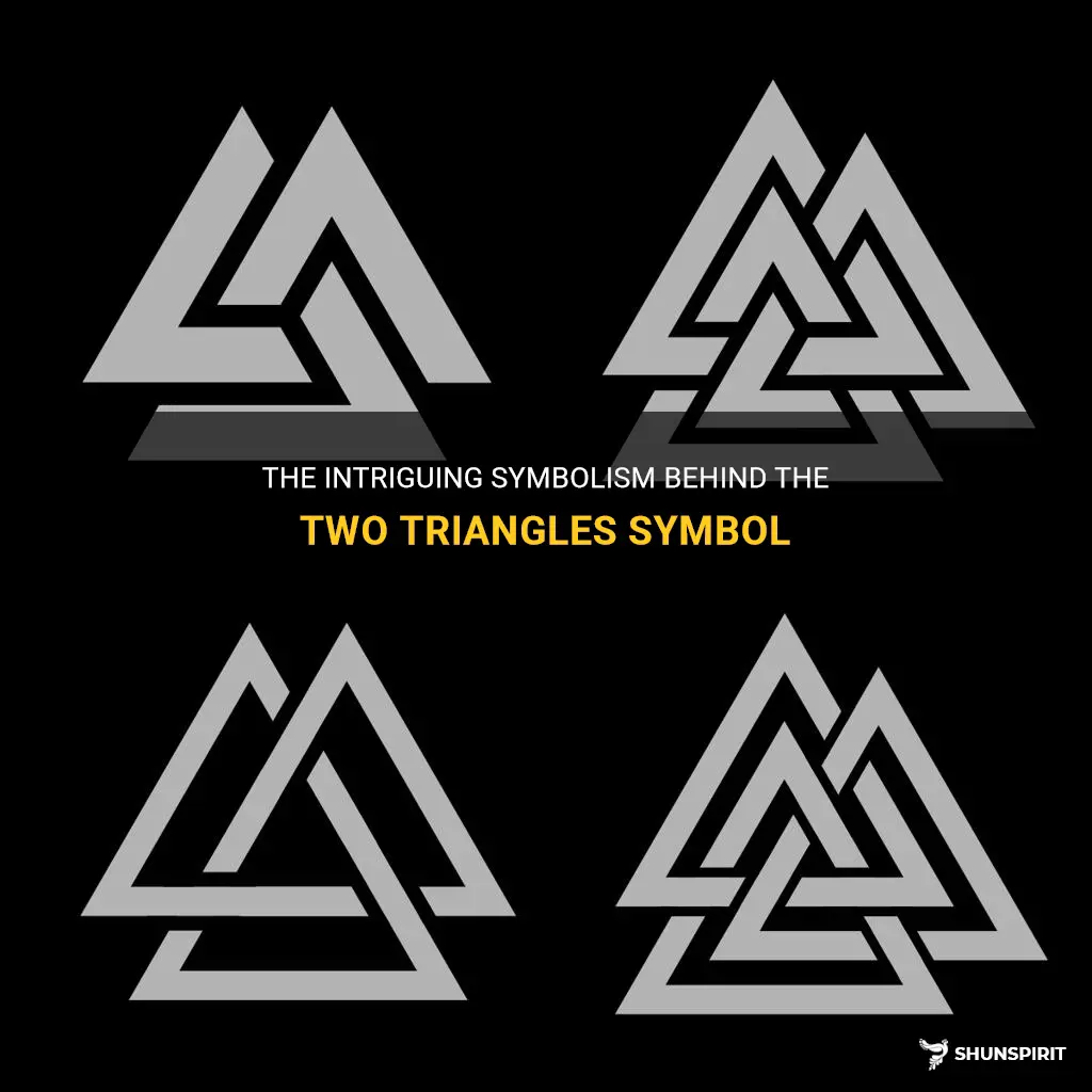 two triangles symbol meaning
