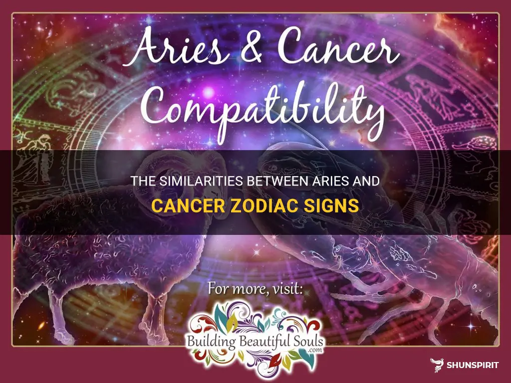 what do aries and cancer have in common