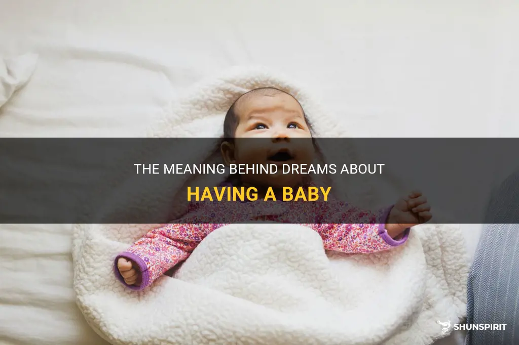 what do dreams about having a baby mean