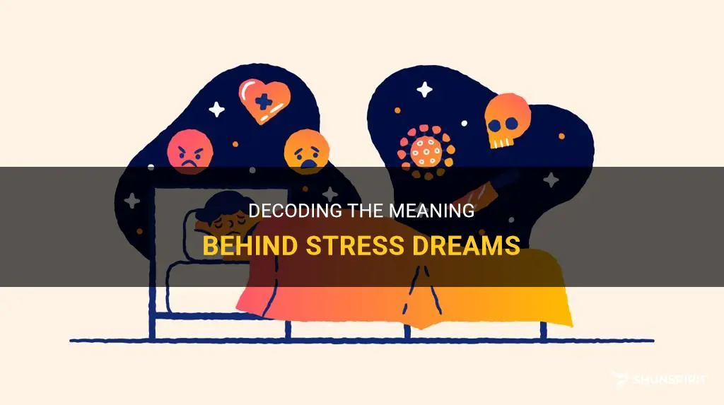what do stress dreams mean