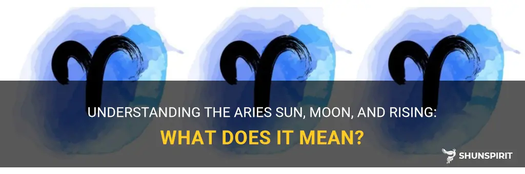 what does aries sun moon rising mean
