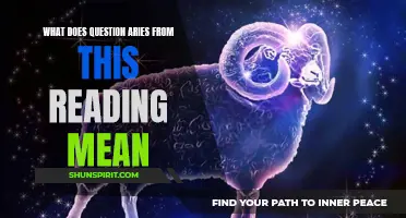 Exploring the Deeper Meaning Behind the Question Posed by Aries in This Reading