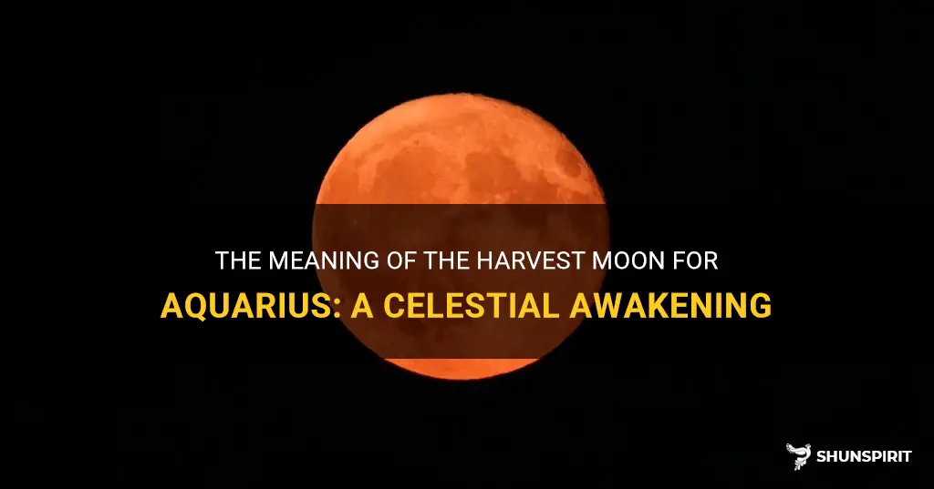 what does the harvest moon mean for aquarius