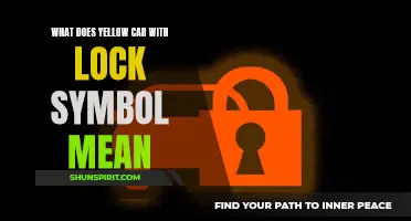 Understanding the Meaning of a Yellow Car with a Lock Symbol