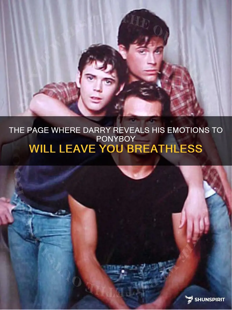 what page does darry show emotions to ponyboy