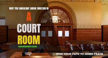 The Importance of Maintaining Composure: Why Showing Emotion in a Courtroom Can be Detrimental