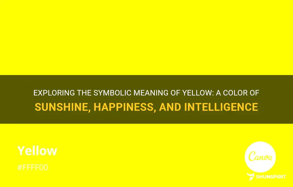 yellow symbolic meaning