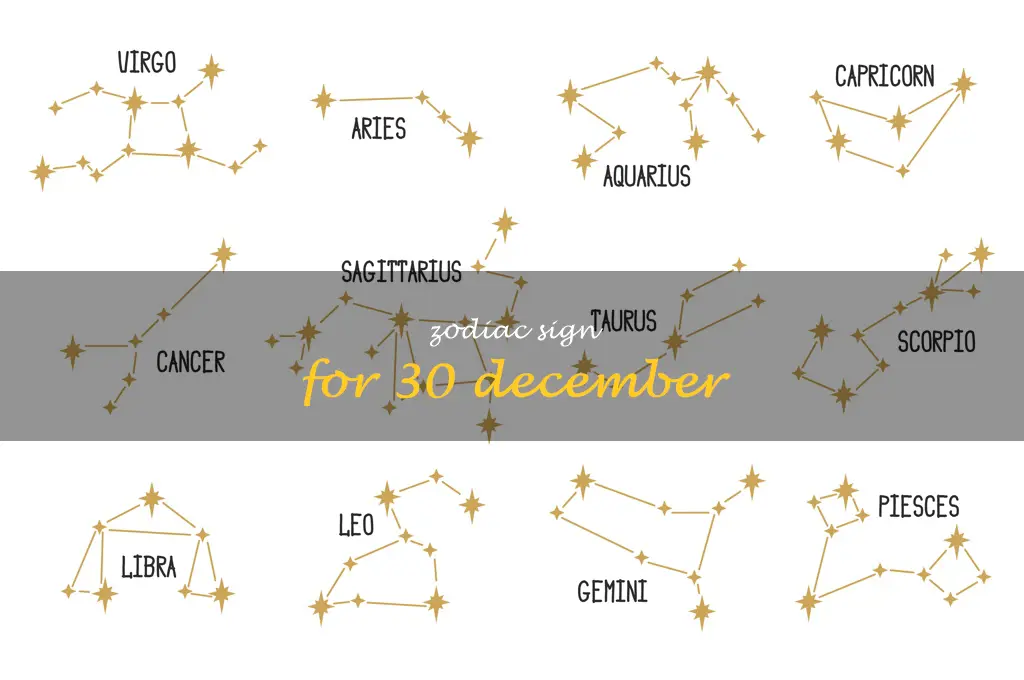 zodiac sign for 30 december