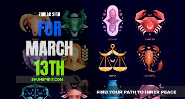 What's Your Zodiac Sign If You Were Born on March 13th?