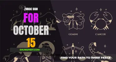 Discover Your Horoscope: Uncovering the Zodiac Sign for October 15th